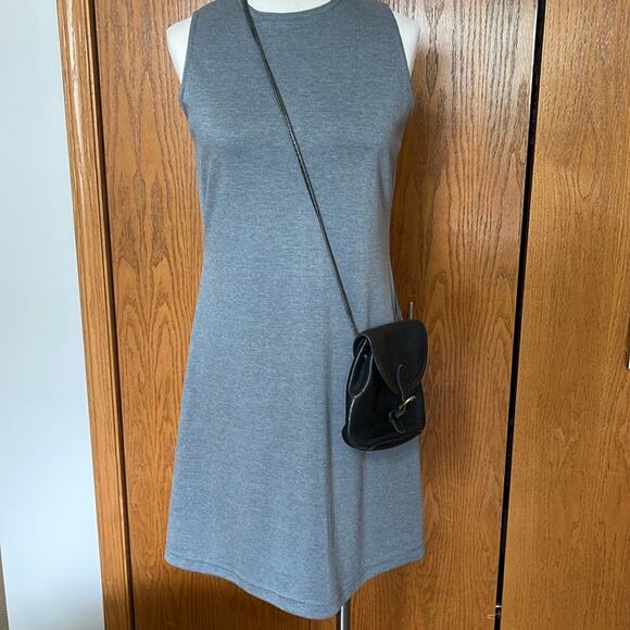 Mariani Heather Gray High Neck Tank Dress Size M - Picture 1 of 3